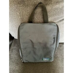 LL Bean Travel Toiletry Bag - Zip Closure - Navy Blue